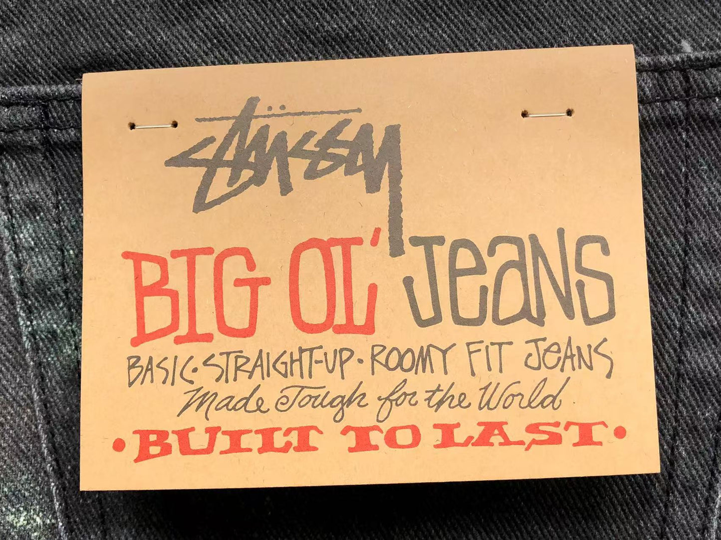 Stussy Big Ol' Paint Jeans Black