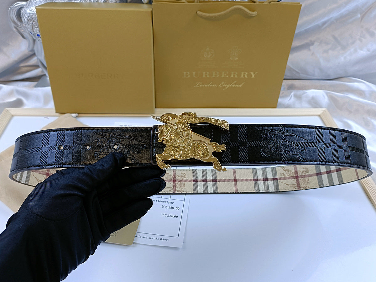 Burberry King Belt Black/Gold