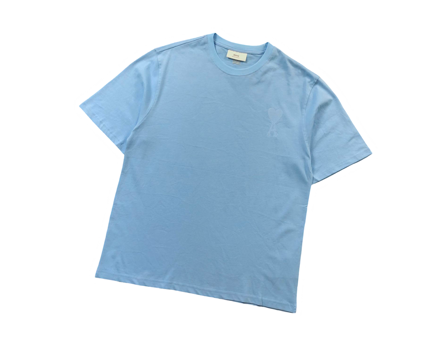 AMI Paris Pastel Fade Tee Blue