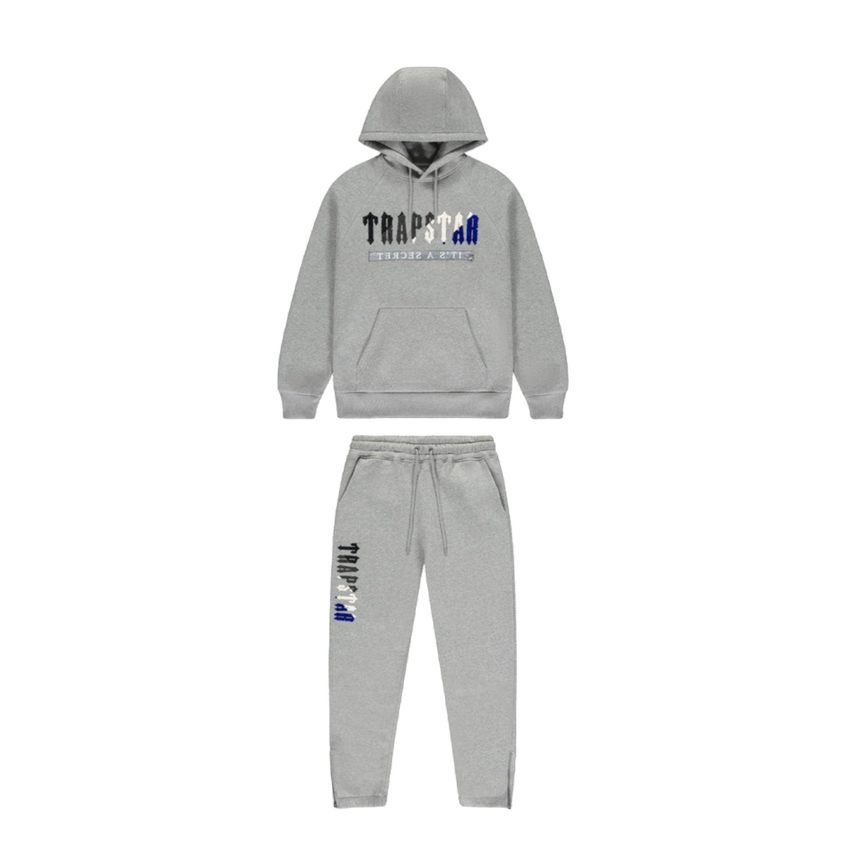 Trapstar Chenille Decoded Hoodie 2.0 Tracksuit Grey/Blue