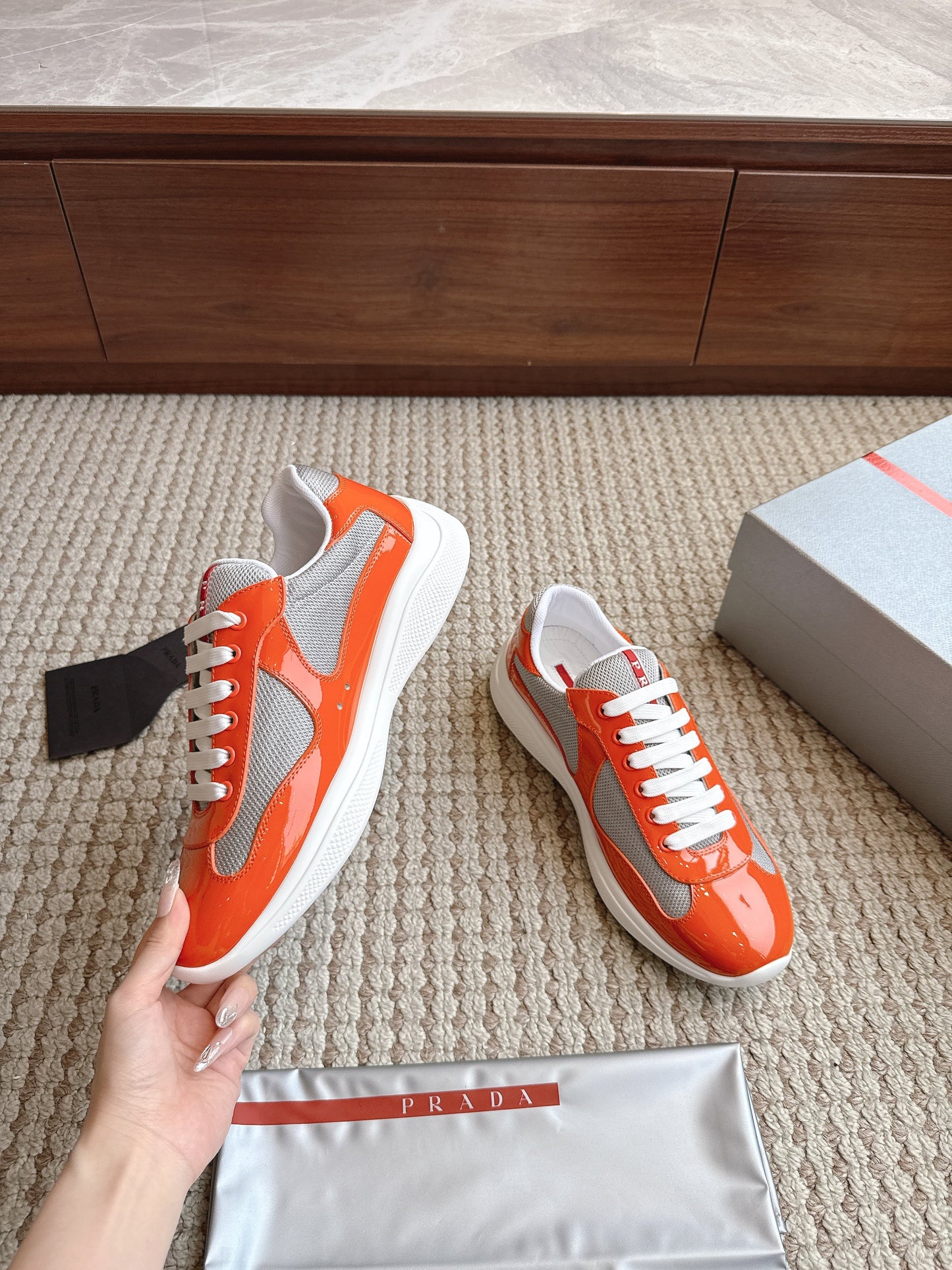 Prada America's Cup Orange Grey