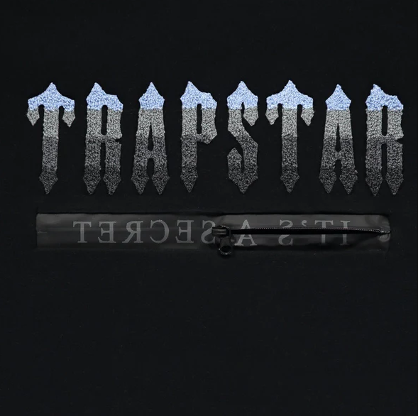 Trapstar Chenille Decoded 2.0 Hoodie Tracksuit Black/Ice Blue