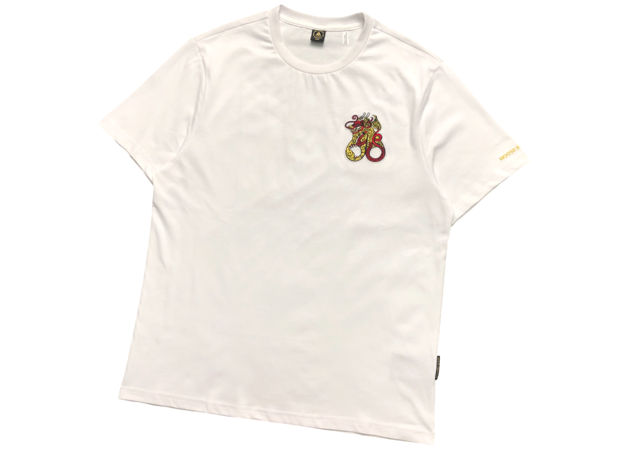 Moose Knuckles Snake Tee White