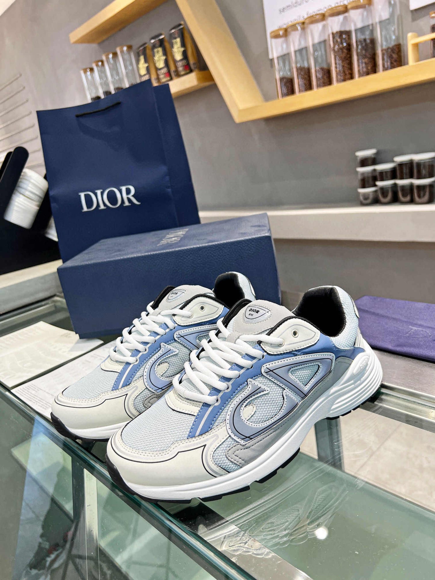 Dior B30 White/Grey/Blue
