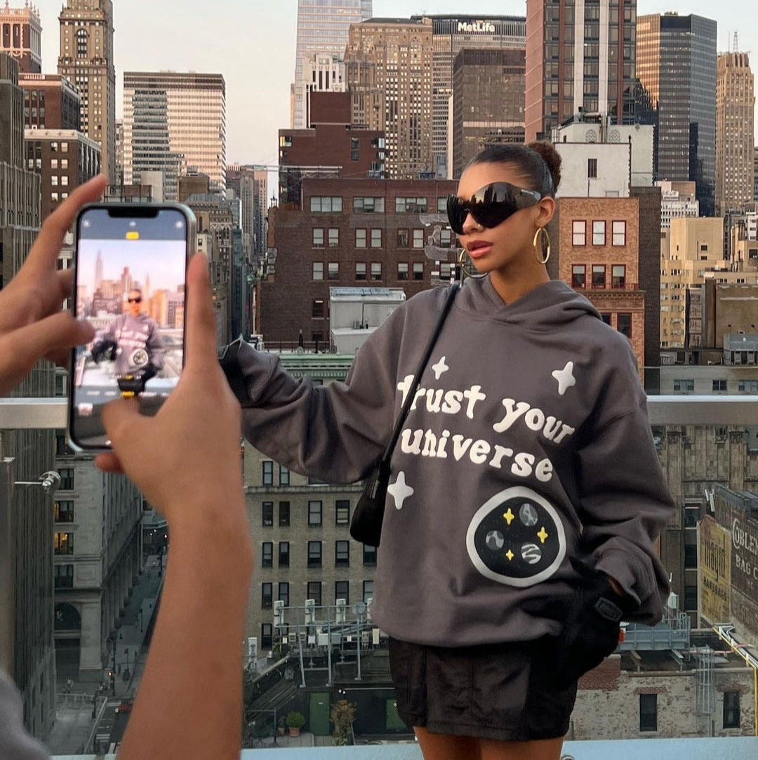 Broken Planet Trust Your Universe Hoodie Grey