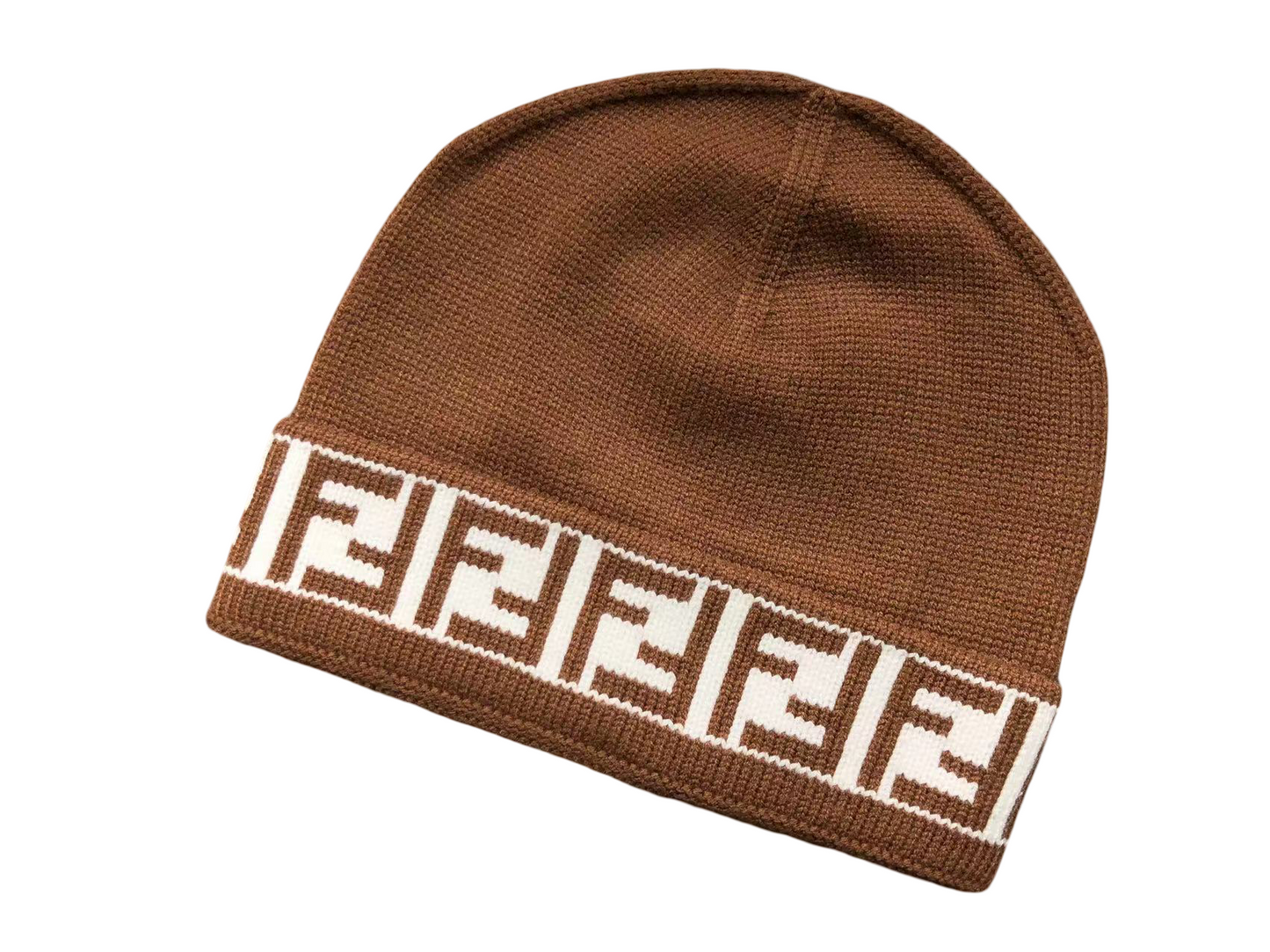 Fendi Monogram Beanie Brown