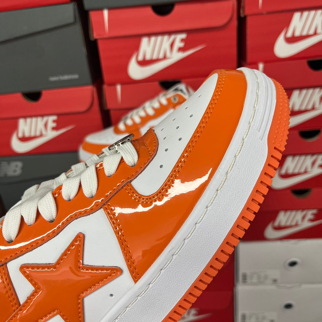 A Bathing Ape Bapesta Orange/White
