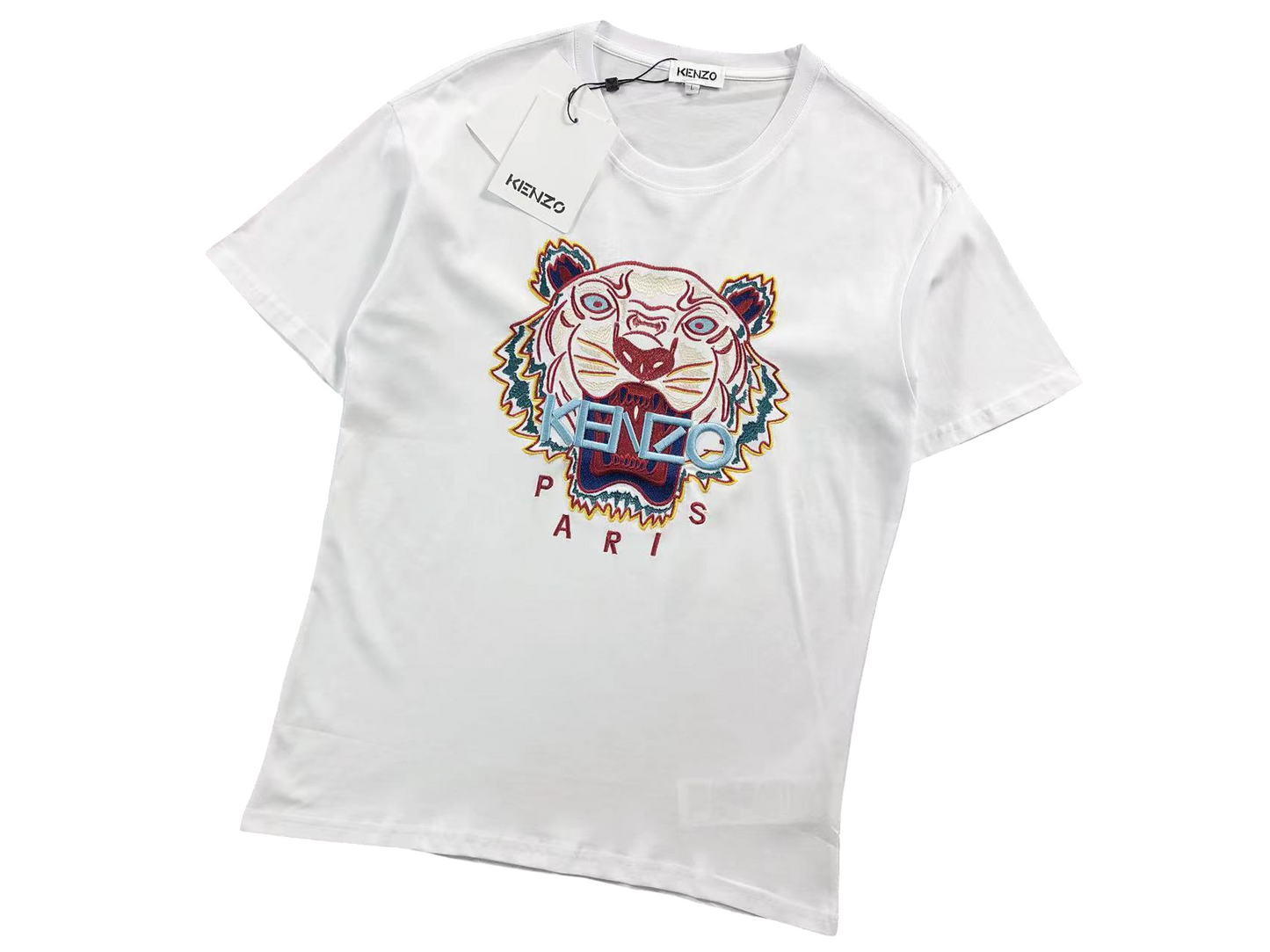 KENZO Tiger Tee White/Blue/Red