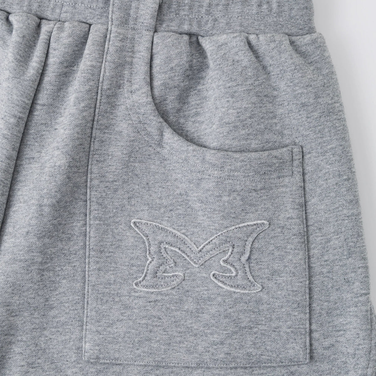 MERTRA Split Panel Shorts Grey