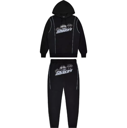 Trapstar Shooters Technical Hoodie Tracksuit Black/Blue