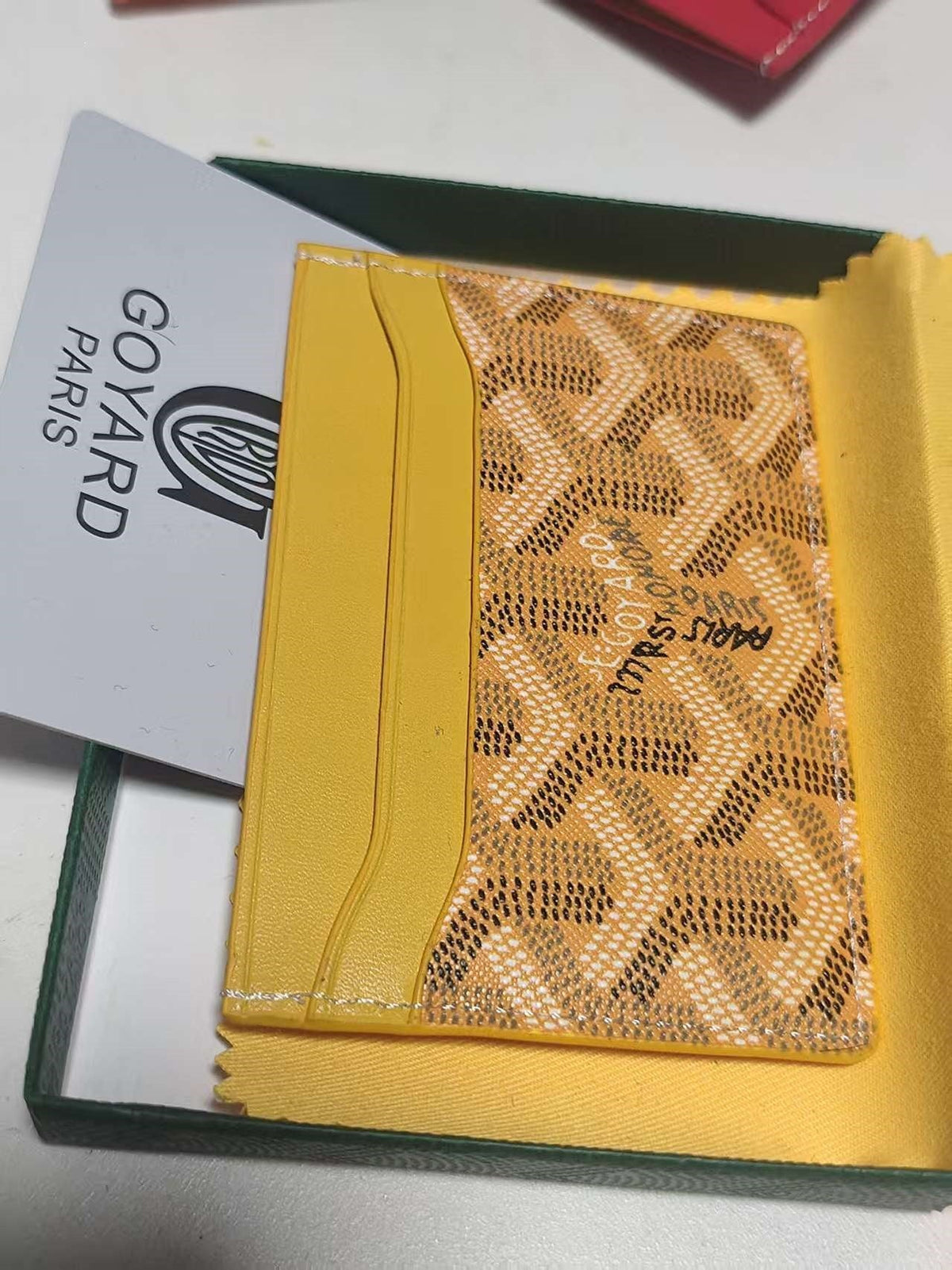 Goyard Saint Sulpice Card Holder Yellow