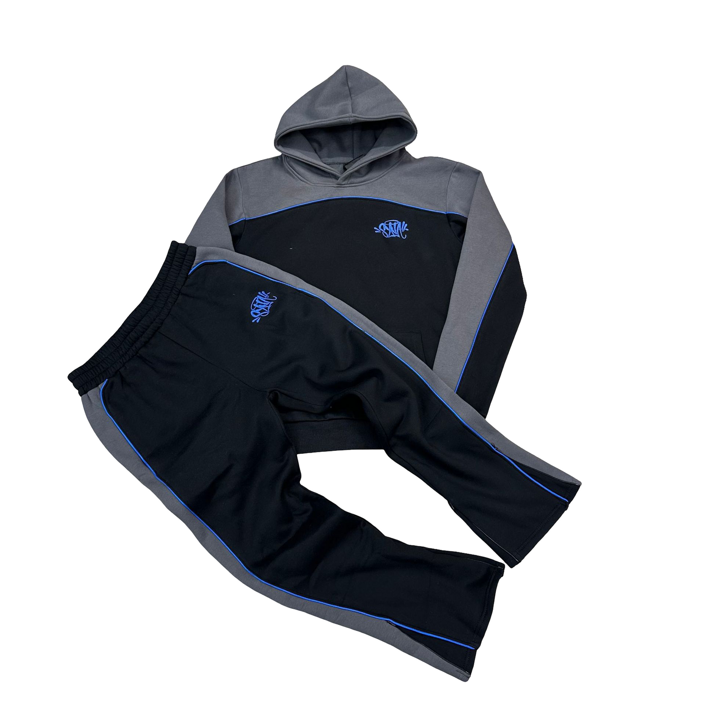 Syna World Team Pipe Tracksuit Black/Grey/Blue