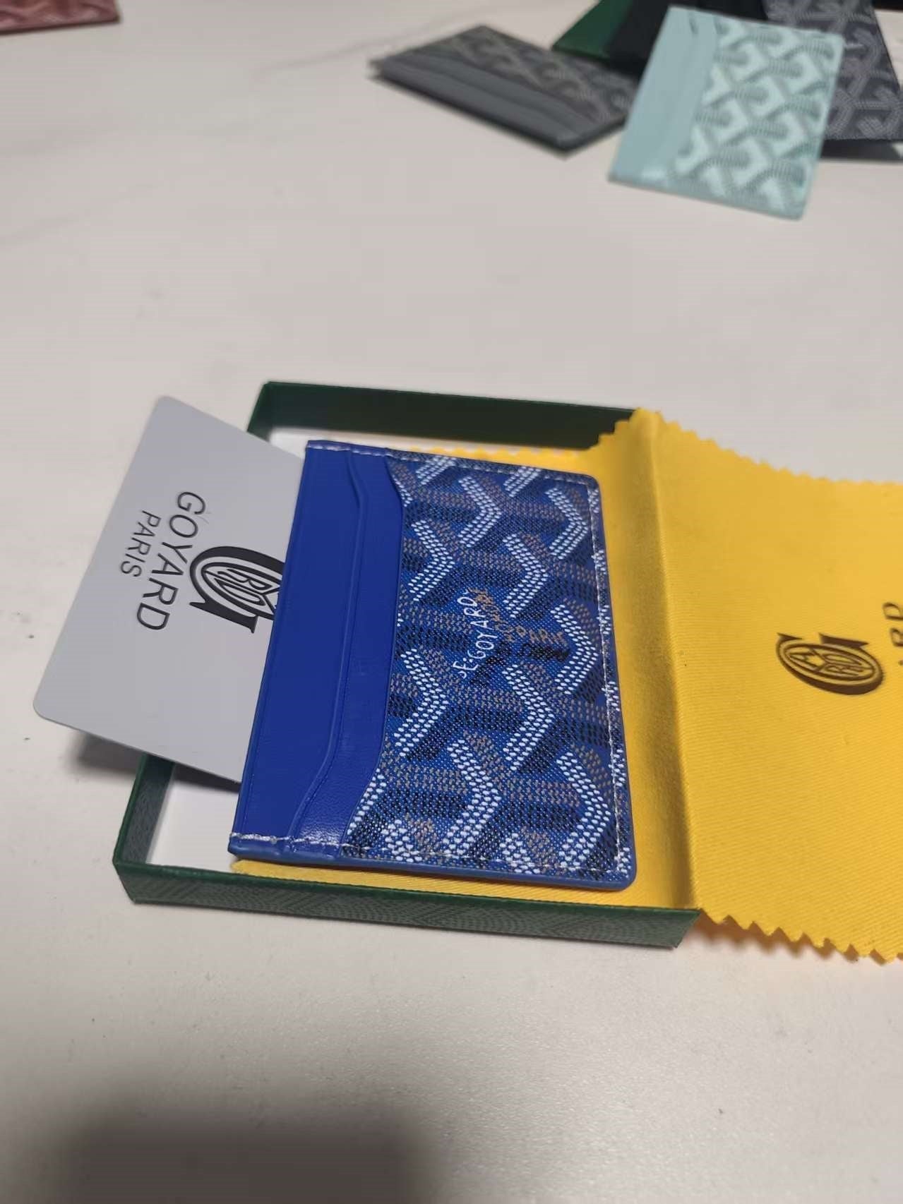 Goyard Saint Sulpice Card Holder Blue