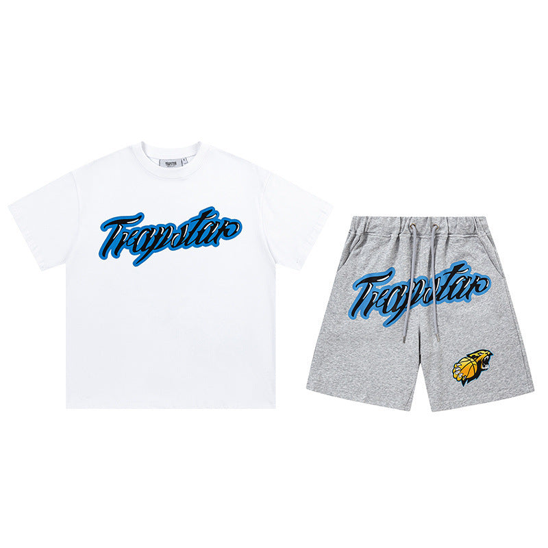 Trapstar Aqua Short Set White/Grey