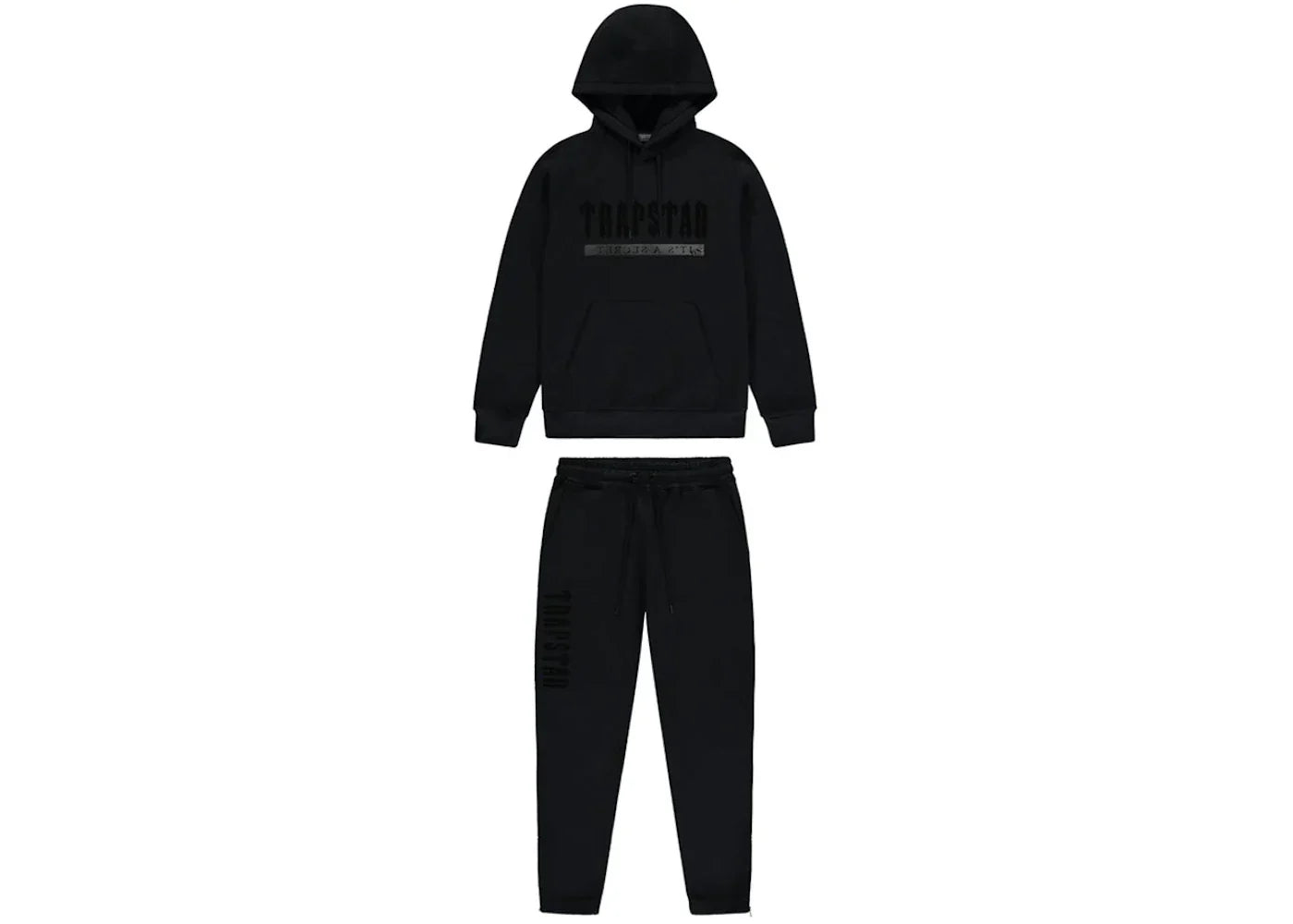 Trapstar Chenille Decoded 2.0 Hoodie Tracksuit Blackout Edition