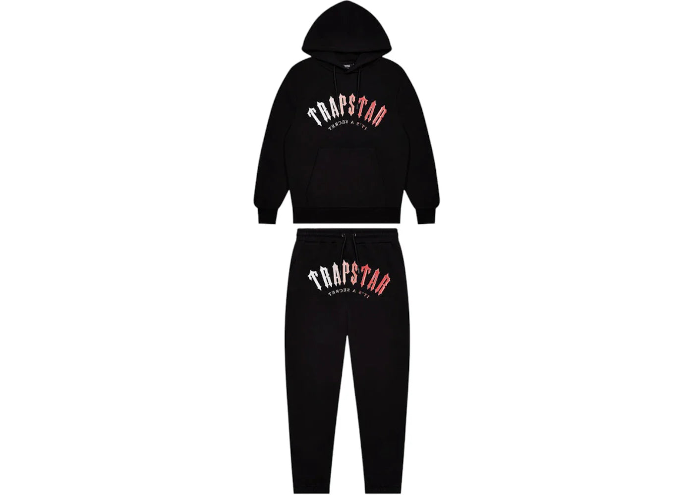 Trapstar Irongate Arch Gel Tracksuit - (BLACK/RED)
