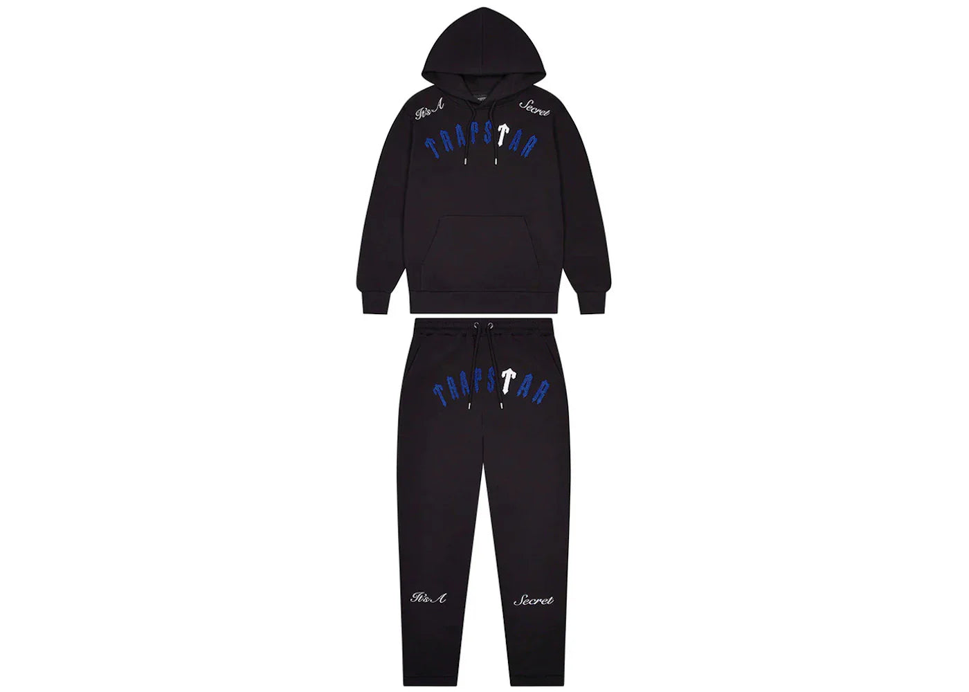 Trapstar Irongate Arch It's A Secret Tracksuit - (BLACK/WHITE/BLUE)