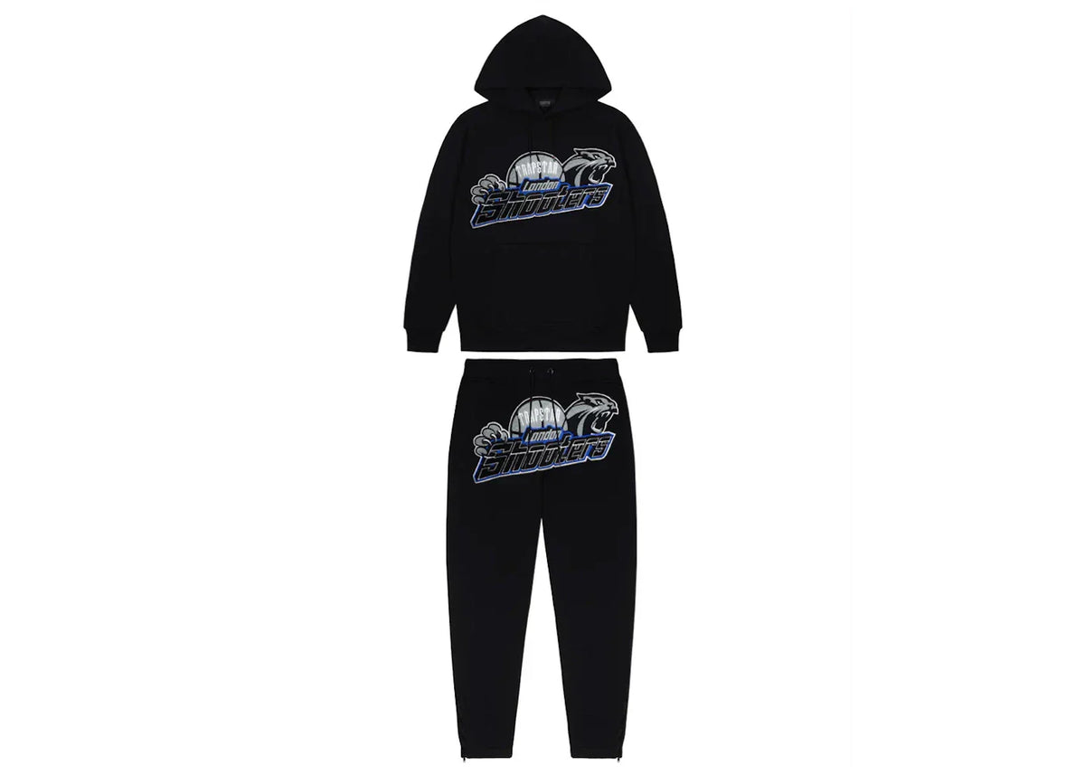 Trapstar Shooters Hoodie 2.0 Tracksuit Black/Blue