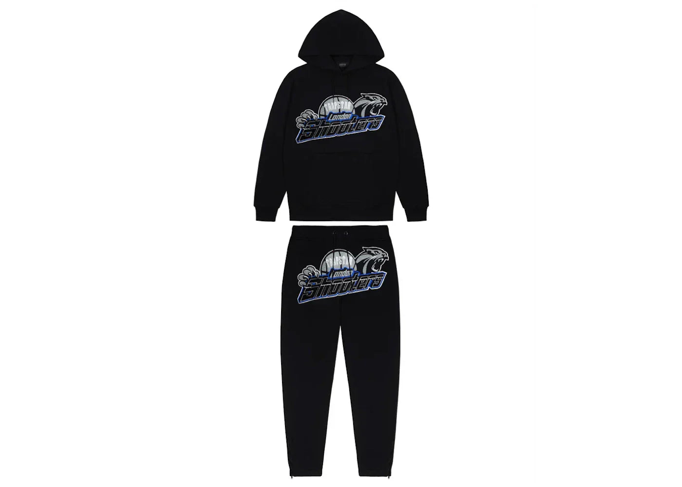 Trapstar Shooters Hoodie 2.0 Tracksuit Black/Blue