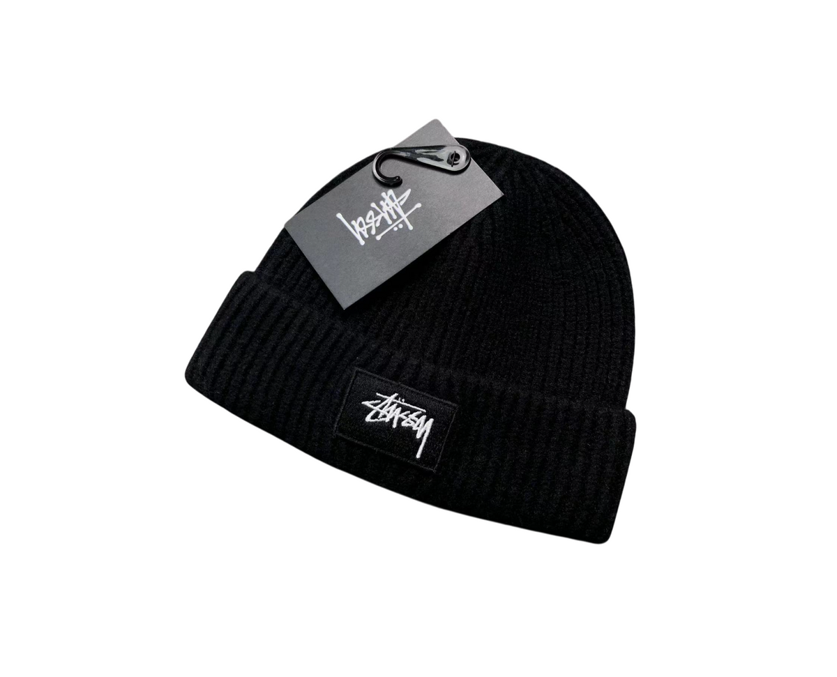 Stussy Logo Beanie Black