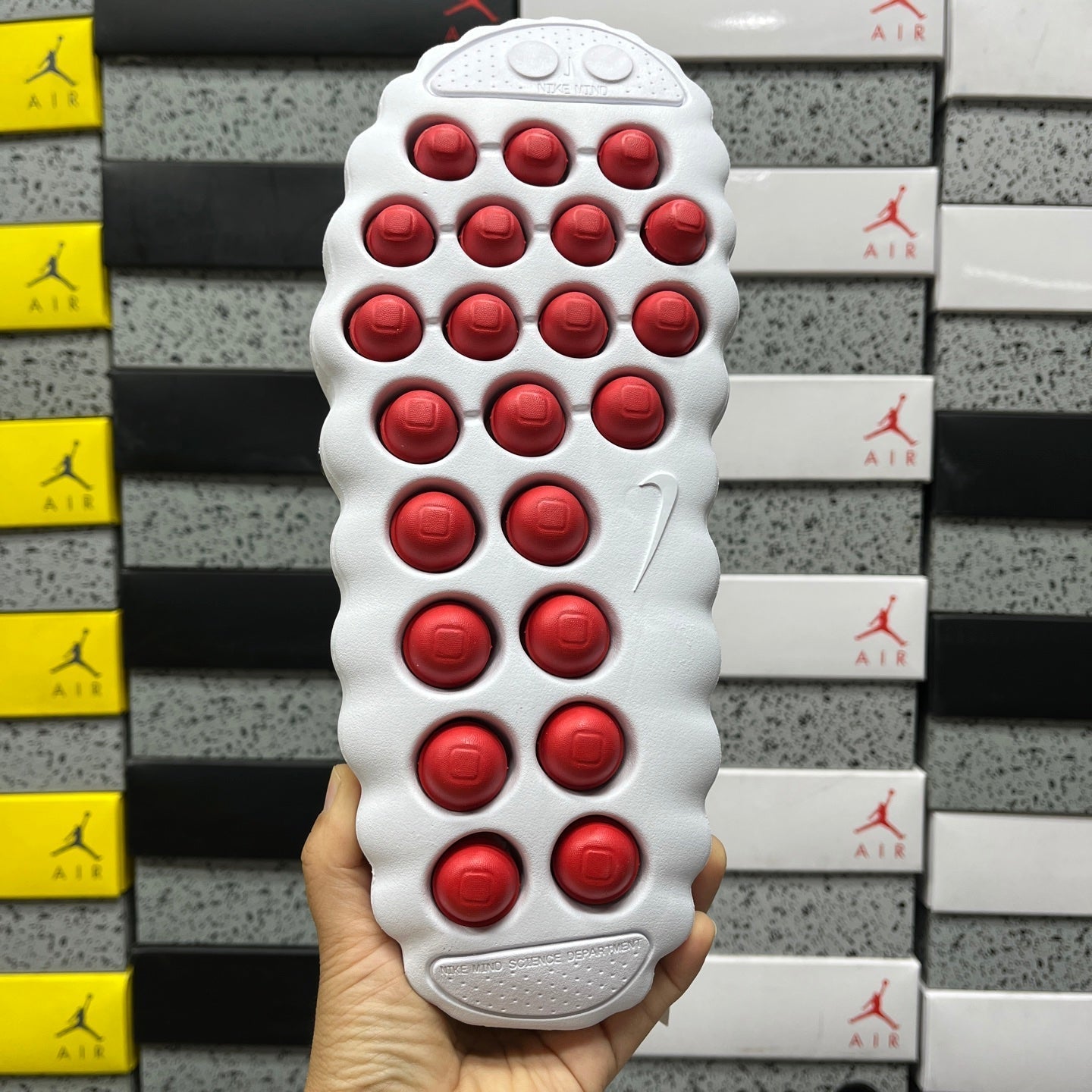 Nike Mind 001 Slide White Speed Red