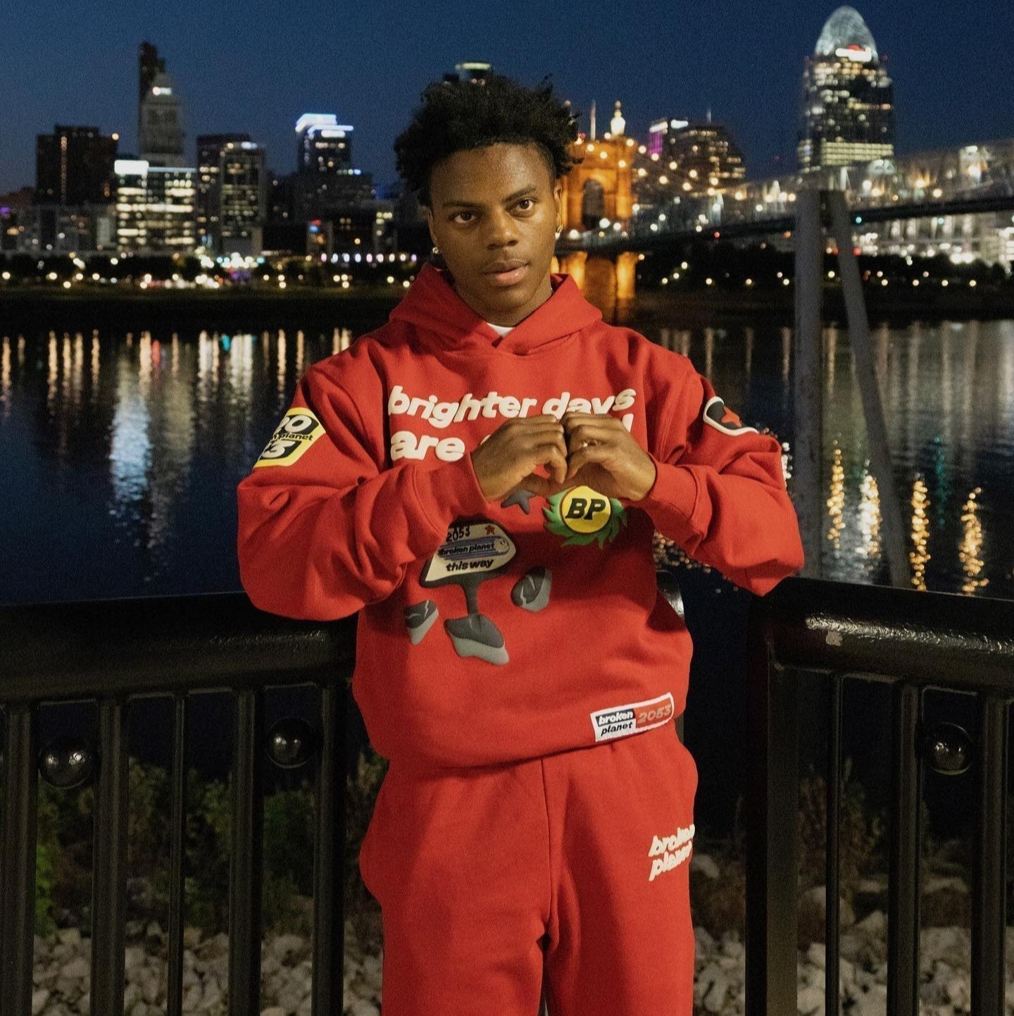 Broken Planet Brighter Days Are Ahead Hoodie Red