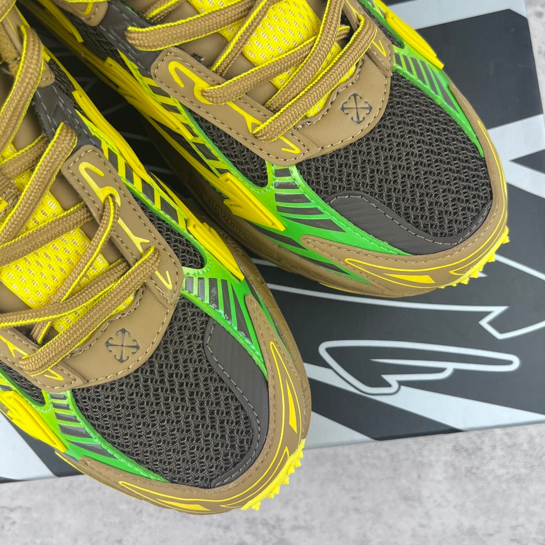 Off-White Be Right Back Yellow Brown Green