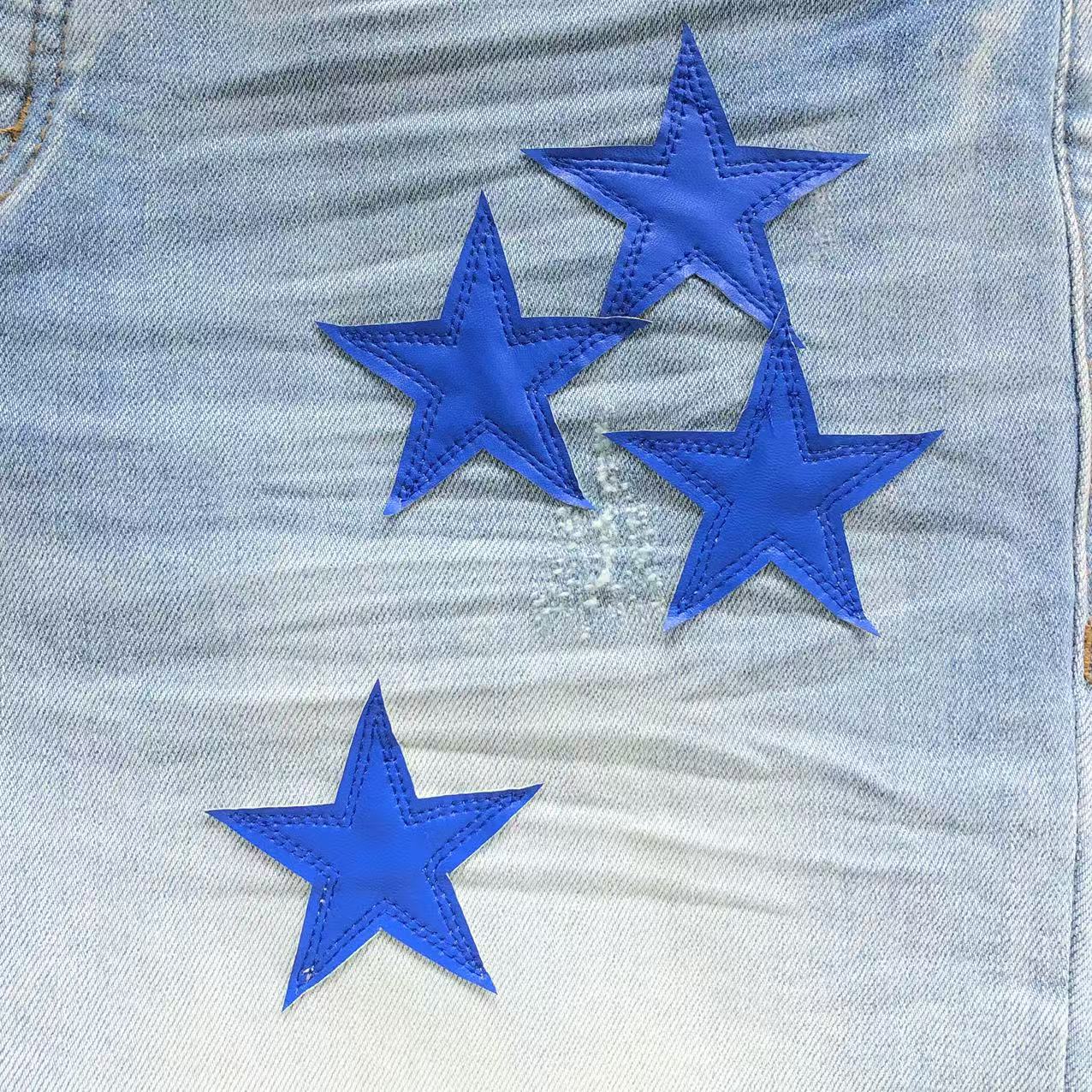 AMIRI Shooting Stars Jeans Light Blue