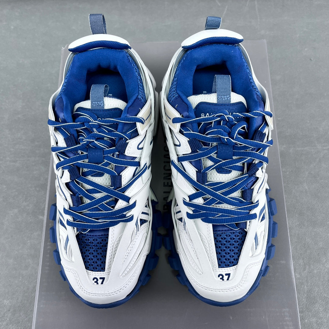 Balenciaga Track 3.0 White/Peacock Blue