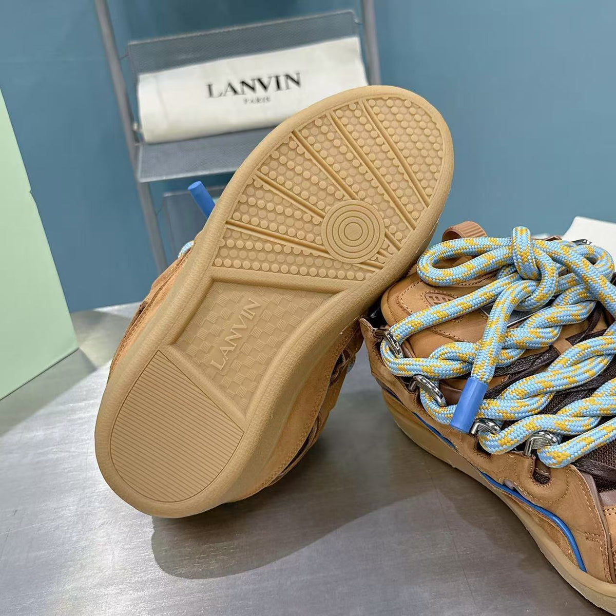 Lanvin Curb Rope Brown/Blue