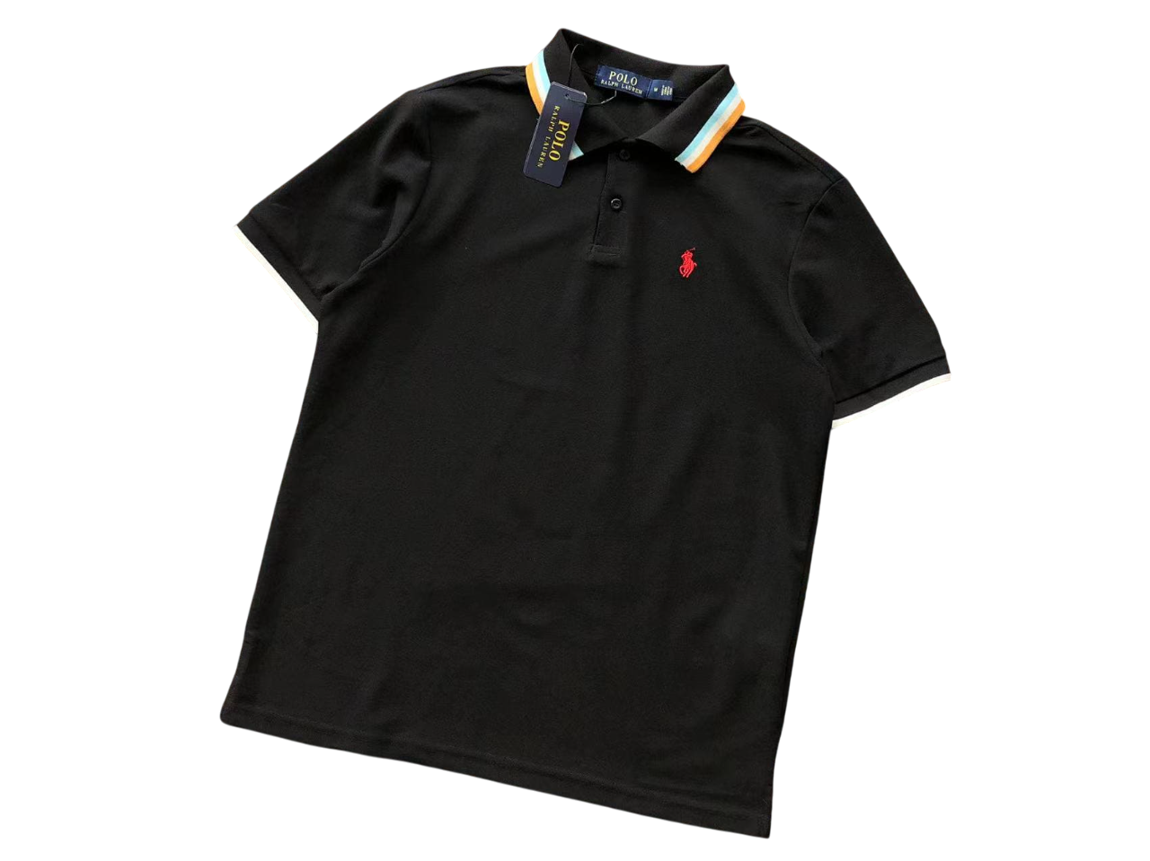 Ralph Lauren Classic Polo Black/White/Orange