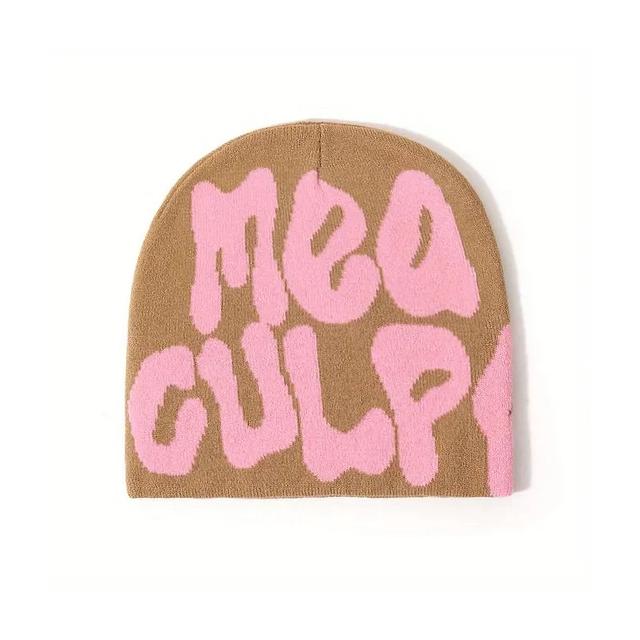 Mea Culpa Beanie Brown/Pink