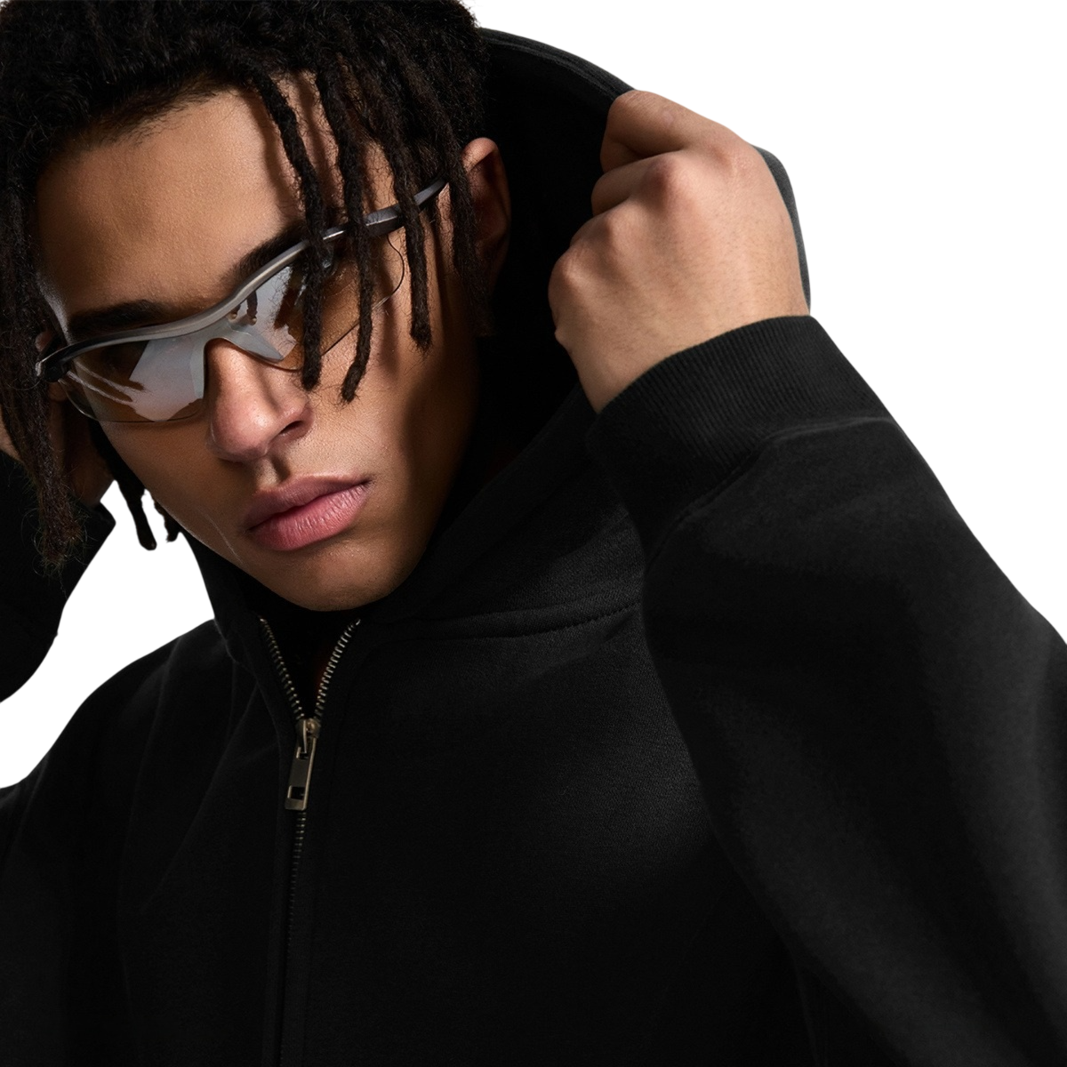 21Dripzz Essential Zip Hoodie - Peach