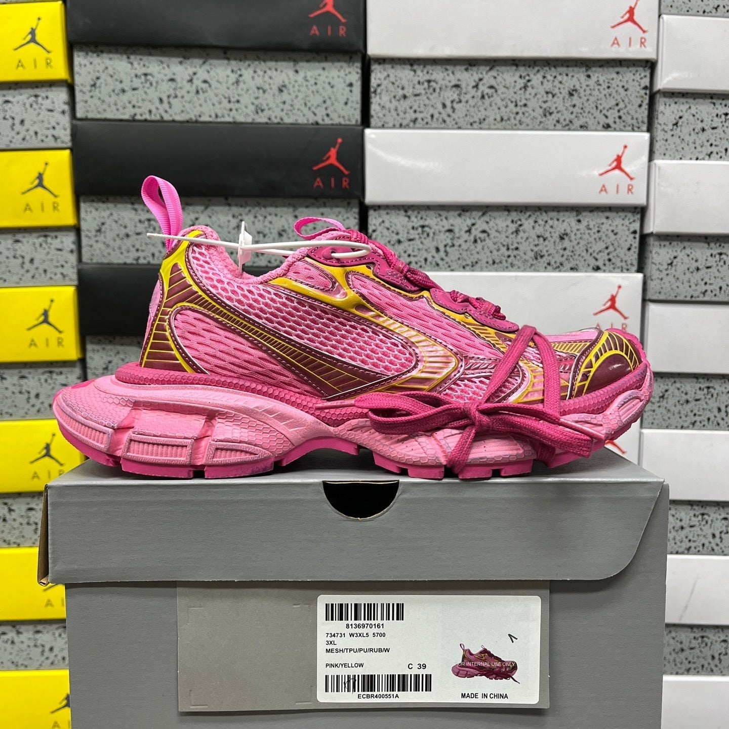 Balenciaga 3XL Pink Yellow