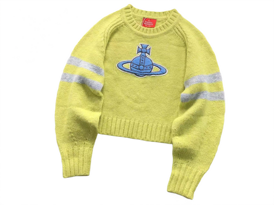Vivienne Westwood Orb Knit Sweater Yellow