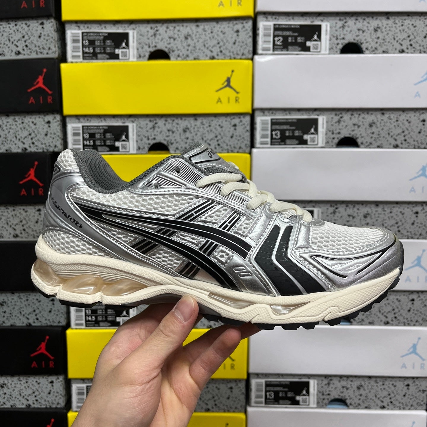 Asics Gel-Kayano 14 JJJJound Silver Black