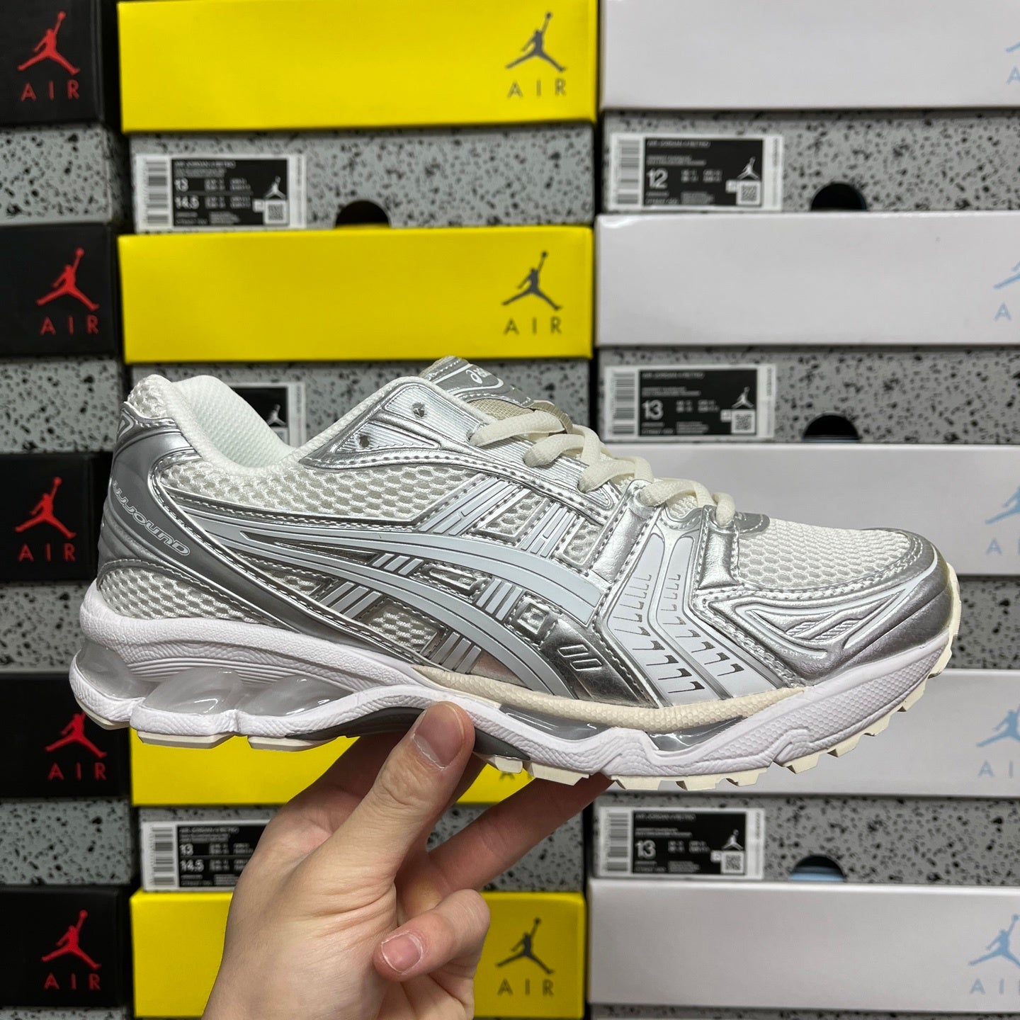 Asics Gel-Kayano 14 JJJJound Silver White
