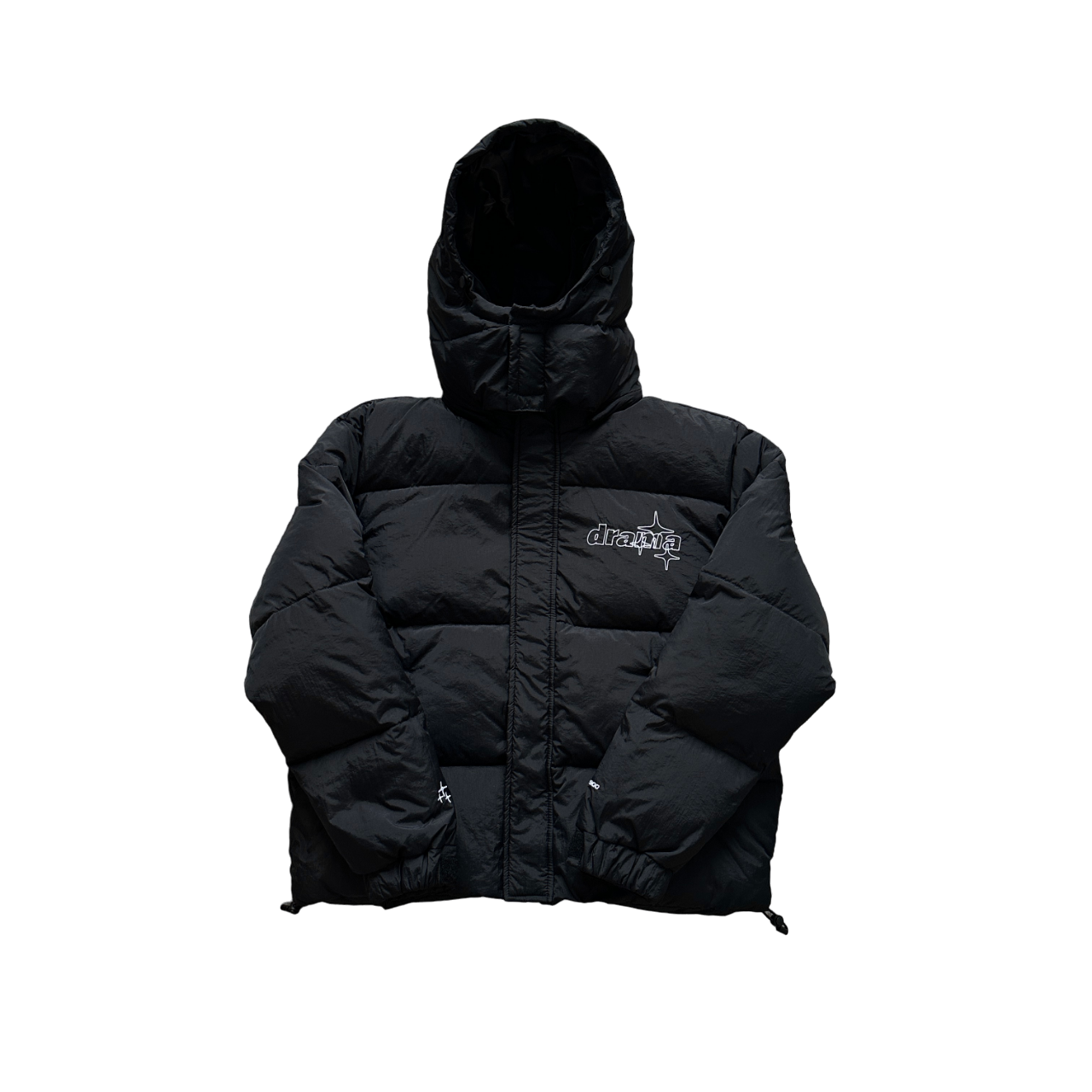 Drama Call Detachable Puffer Black