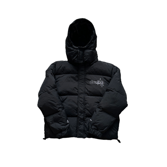 Drama Call Detachable Puffer Black
