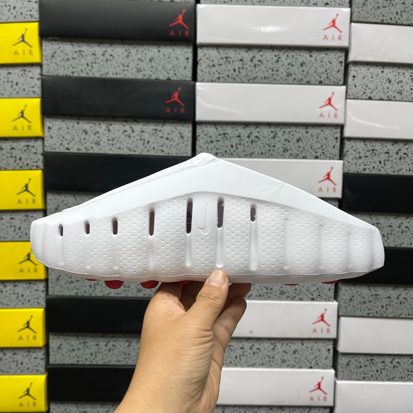 Nike Mind 001 Slide White Speed Red