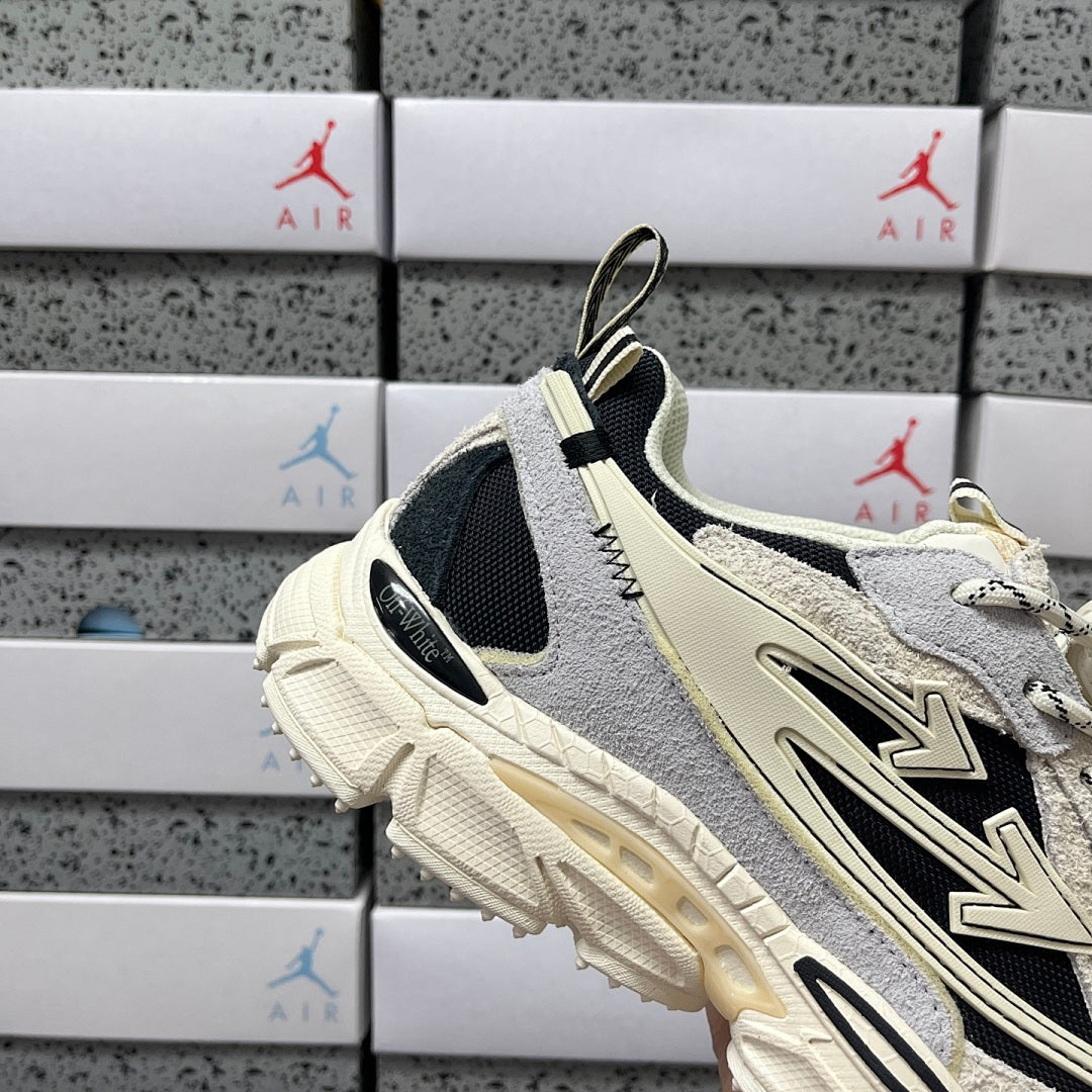 Off-White Be Right Back Cream Black Suede