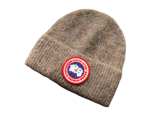 Canada Goose Pure Wool Beanie Coffee