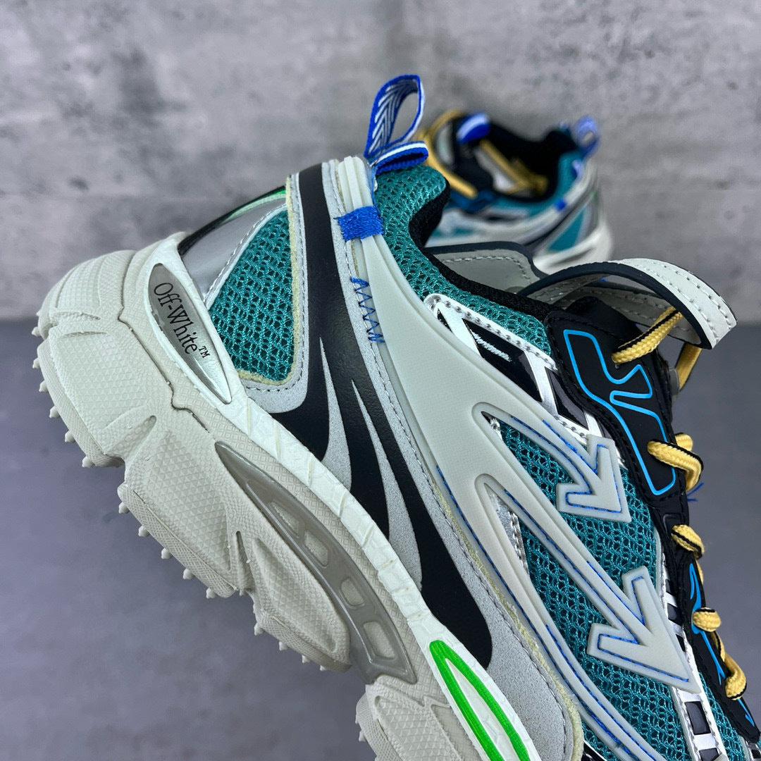 Off-White Be Right Back Teal White Grey