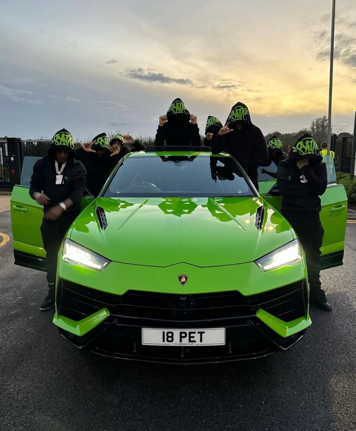 Syna World Tracksuit Black/Green EXCLUSIVITY 21DRIPZZ