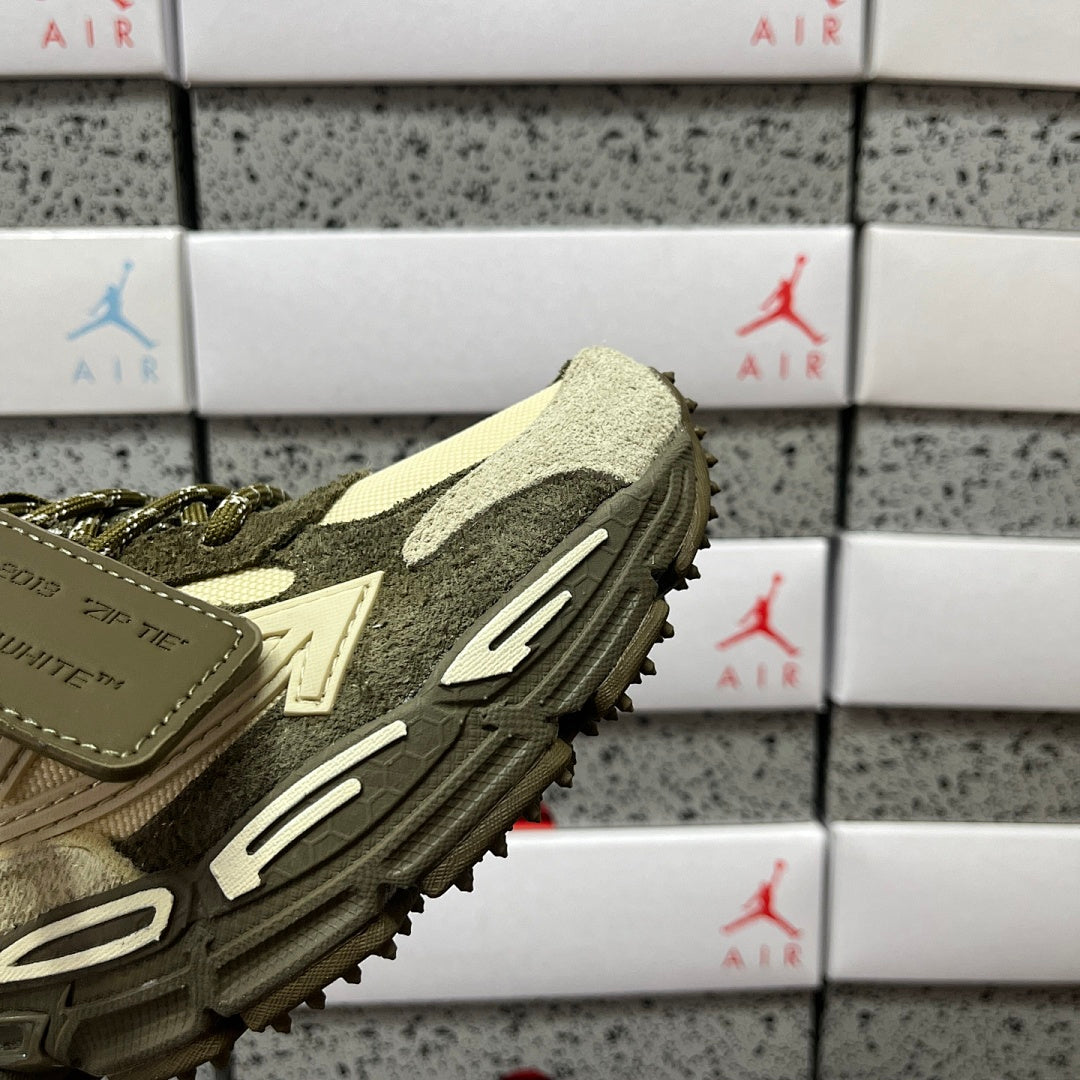 Off-White Be Right Back Green Suede