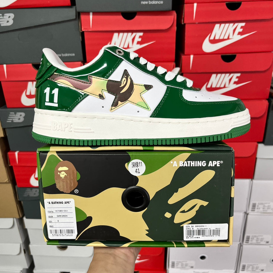 A Bathing Ape Bapesta 11 Green/White