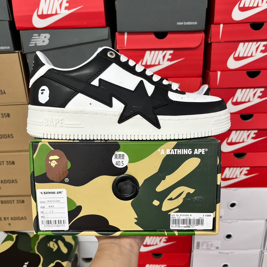 A Bathing Ape Bapesta OS Black/White