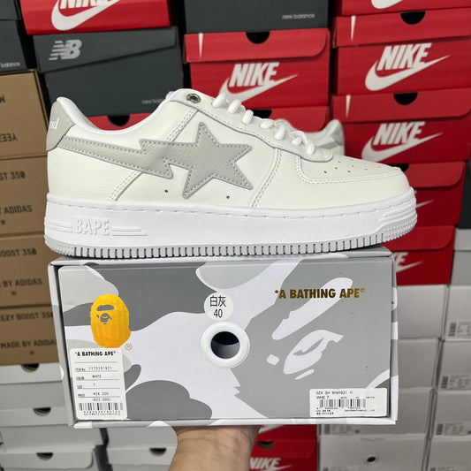A Bathing Ape Bapesta White/Grey