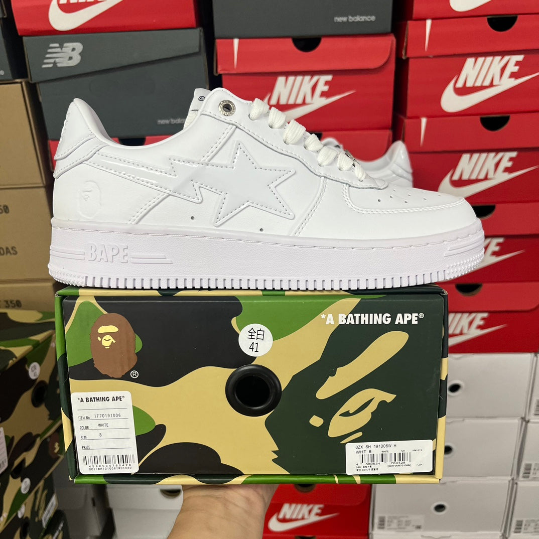 A Bathing Ape Bapesta Full White