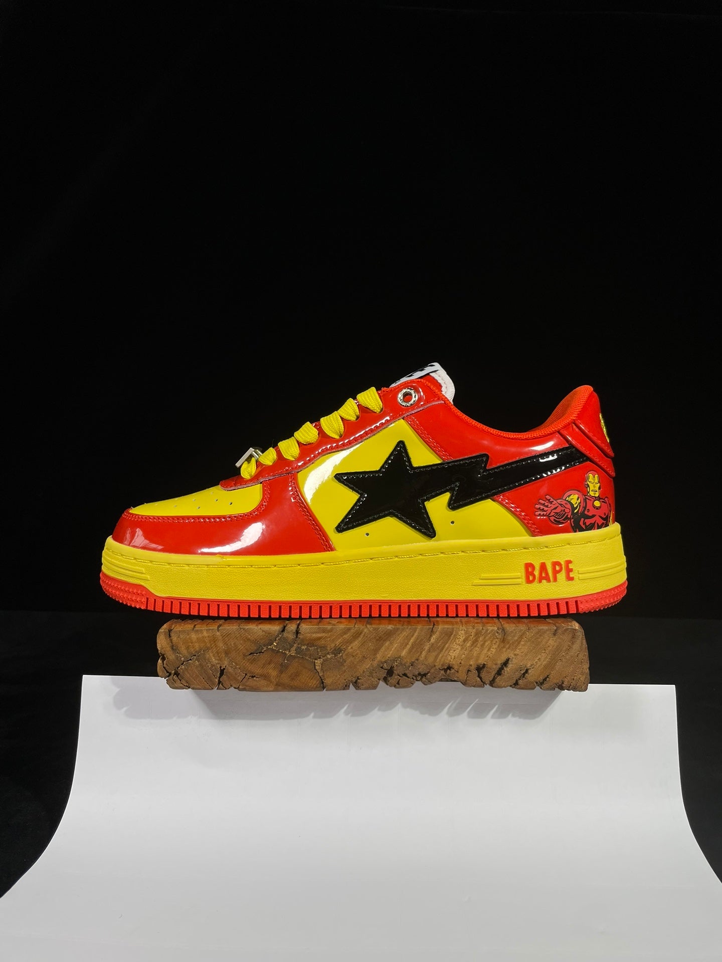 A Bathing Ape Bapesta Marvel Edition Iron Man
